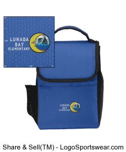 DOLPHIN LOGO embroidered lunch bag Design Zoom